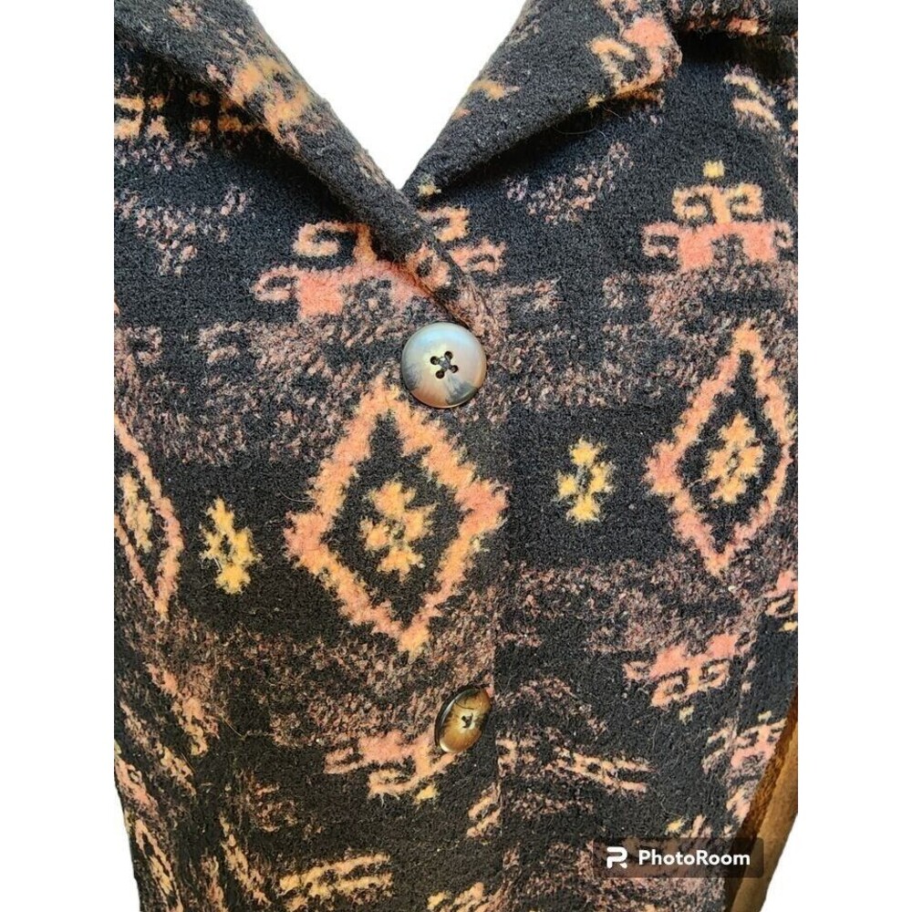 Vintage Aztec Vest Size Large Bear Ridge Outfitters Made in USA - Picture 2 of 8